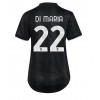 Juventus Angel Di Maria #22 Bortedrakt Kvinner 2022-23 Kortermet